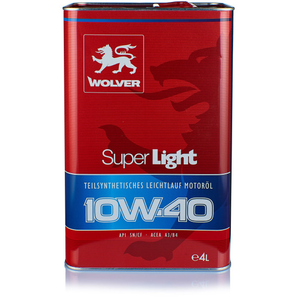 

Моторное масло Wolver Super Light 10W-40 4 л