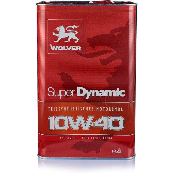 

Моторное масло Wolver Super Dynamic 10W-40 4 л