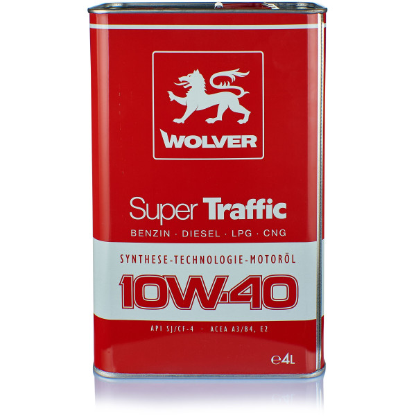 

Моторное масло Wolver Super Traffic 10W-40 4 л