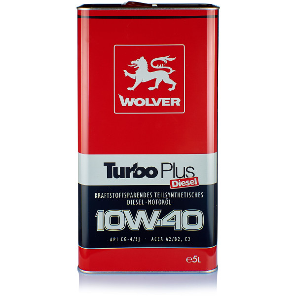

Моторное масло Wolver Turbo Plus 10W-40 5 л