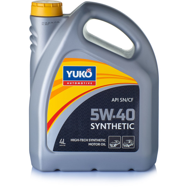 

Моторное масло YUKO SYNTHETIC 5W-40 4 л