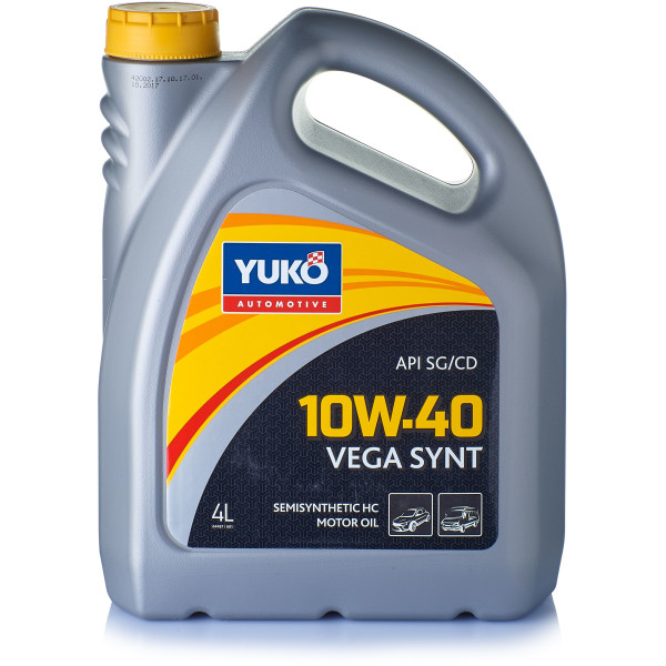 

Моторное масло YUKO VEGA SYNT 10W-40 4 л