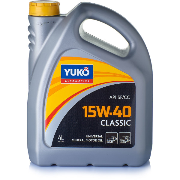 

Моторное масло YUKO CLASSIC 15W-40 4 л