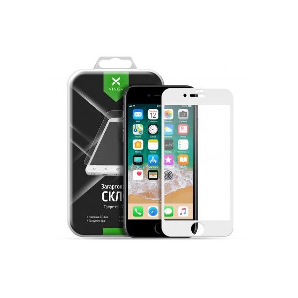 

Стекло защитное Vinga для Apple iPhone 7/8 Plus White (VTPGS-I7W8PW)
