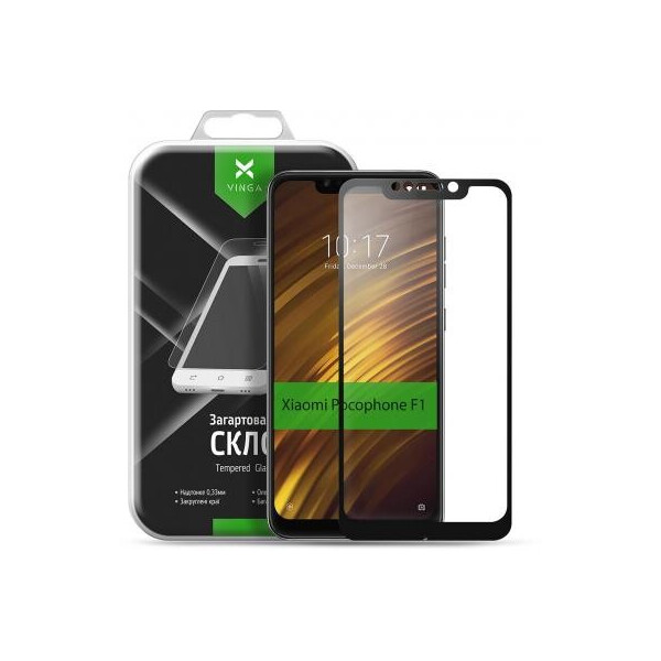 

Стекло защитное Vinga для Xiaomi Poco F1 Black (VTPGS-XPF1B)