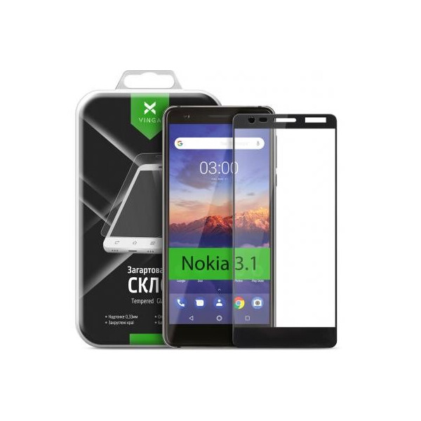 

Стекло защитное Vinga для Nokia 3.1 Black (VTPGS-N31B)