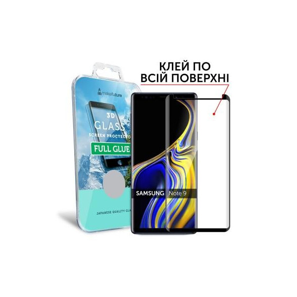 

Стекло защитное MakeFuture для Samsung Note 9 3D Black Full Glue (MG3DFG-SN9)