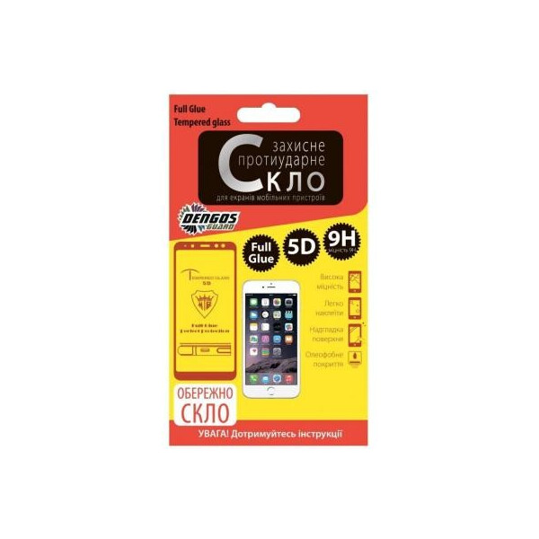 

Стекло защитное DENGOS для Xiaomi Redmi Go, Full Glue, black frame (TGFG-50)