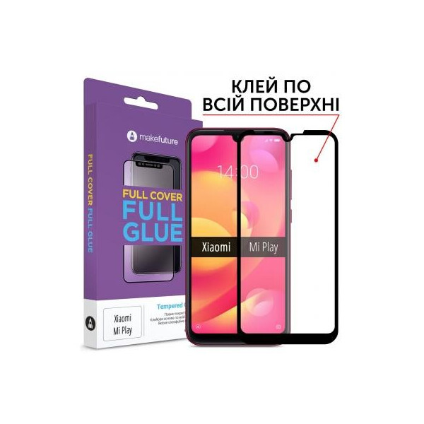

Стекло защитное MakeFuture Xiaomi Mi Play Full Cover Full Glue (MGF-XMP)