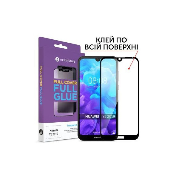 

Стекло защитное MakeFuture Huawei Y5 2019 Full Cover Full Glue (MGF-HUY519)