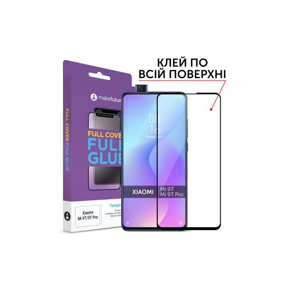 

Стекло защитное MakeFuture Xiaomi Mi 9T Full Cover Full Glue (MGF-XM9T)