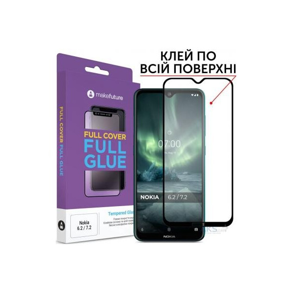 

Стекло защитное MakeFuture Nokia 6.2/7.2 Full Cover Full Glue (MGF-N62)