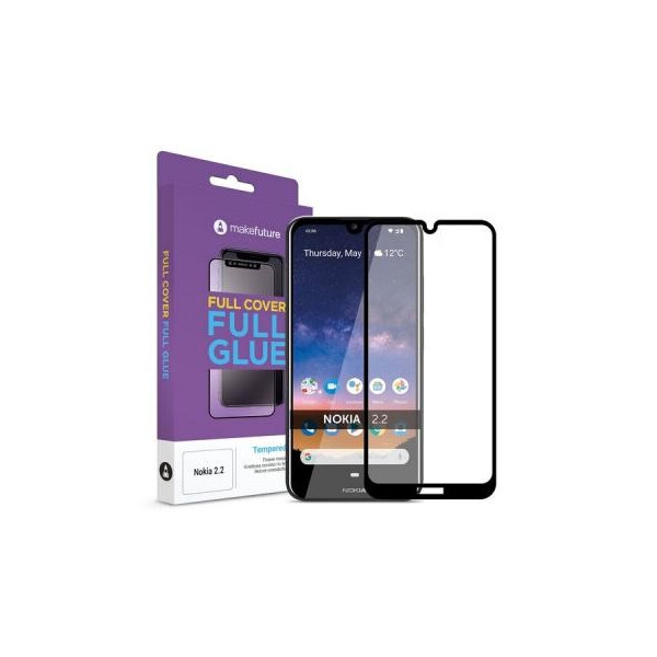 

Стекло защитное MakeFuture Full Cover Full Glue Nokia 2.2 (MGF-N22)