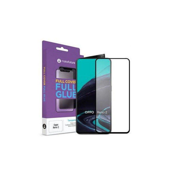 Стекло защитное MakeFuture Oppo Reno2 Full Cover Full Glue (MGF-OPR2)