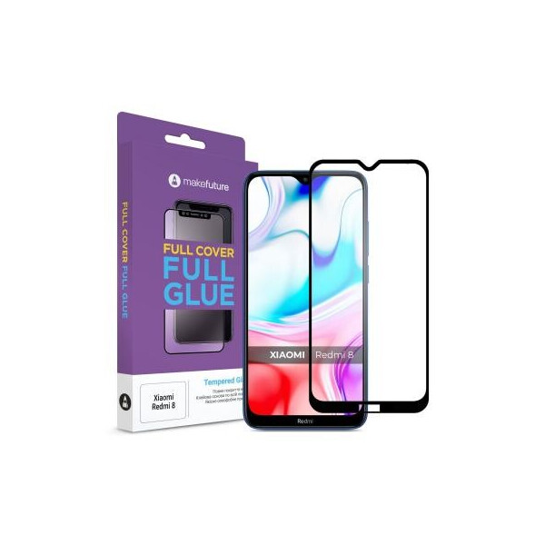 

Стекло защитное MakeFuture Xiaomi Redmi 8 Full Cover Full Glue (MGF-XR8)