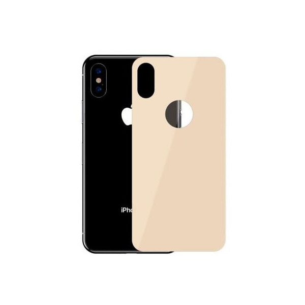 

Стекло защитное Baseus iPhone XS 0.3mm Full rear protector, Gold (SGAPIPH58-BM0V)