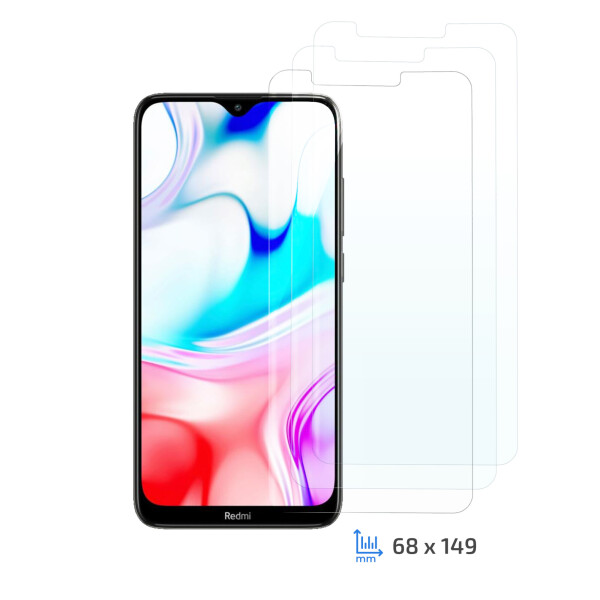 

Комплект 3 в 1 защитные стекла 2E для Xiaomi Redmi 8/8a, 2.5D, Clear
