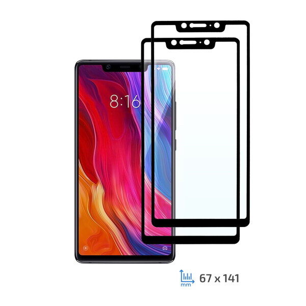 

Комплект 2 в 1 защитные стекла 2E Basic для Xiaomi Mi 8 SE, FCFG, Black