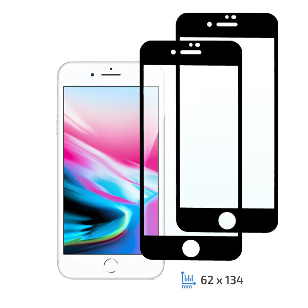 

Комплект 2 в 1 защитные стекла 2E Basic для Apple iPhone 7/8 FCFG, Black