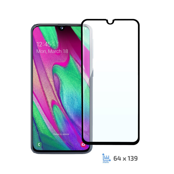 

Защитное стекло 2E Basic для Samsung Galaxy A40(A405), 3D FG, Black