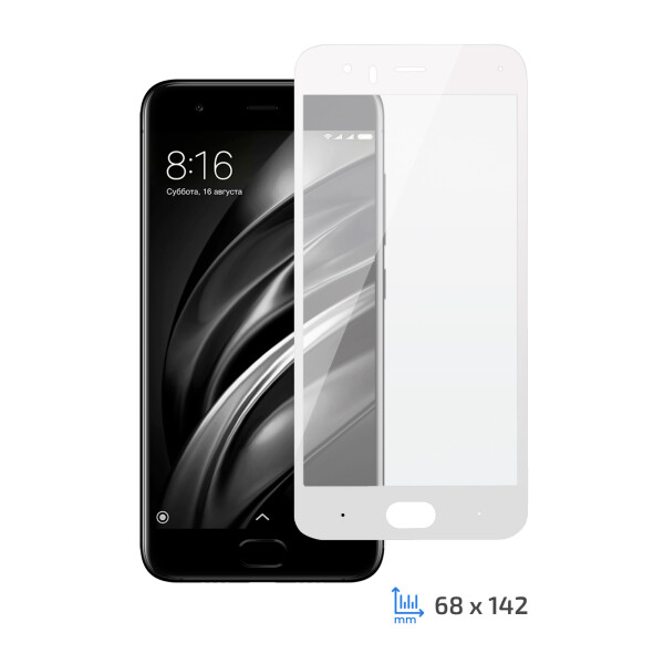 

Защитное стекло 2E Xiaomi Mi 6 3D White border FG