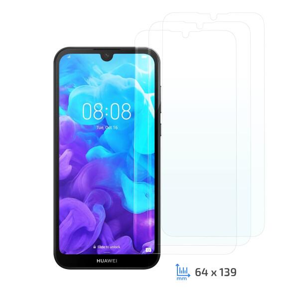 

Комплект 3 в 1 защитные стекла 2E для Huawei Y5 2019/Honor 8S, 2.5D, Clear