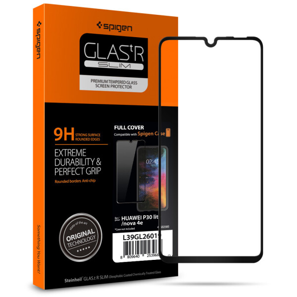 

Защитное стекло Spigen для HUAWEI P30 lite FC HD Black (1Pack)