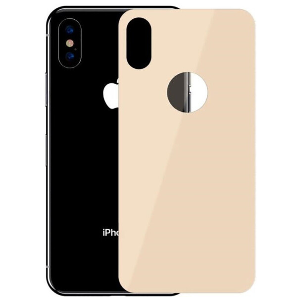 

Защитное стекло Baseus для iPhone XS, 0.3mm Full rear protector, Gold