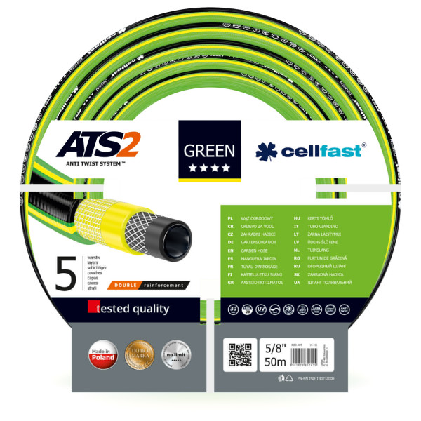 

Cellfast Green ATS2 диаметр 5/8 дюйма, длина 50 м (GR 5/8 50)