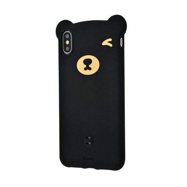 

Baseus для iPhone XS Max Bear Silicone, Black