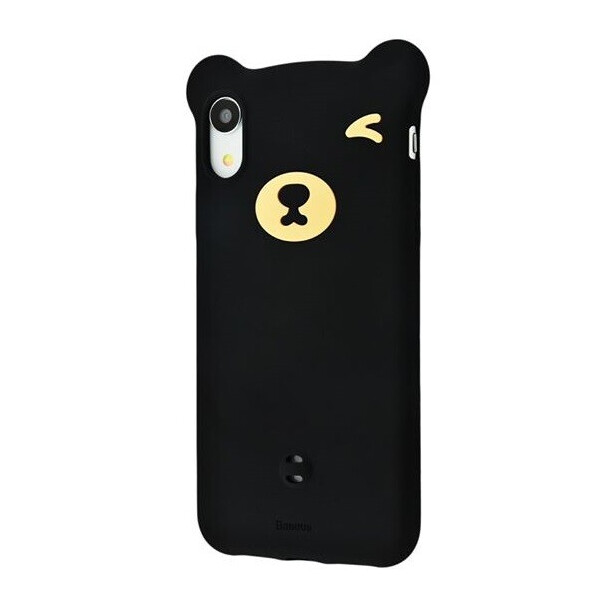

Baseus для iPhone XR Bear Silicone , Black