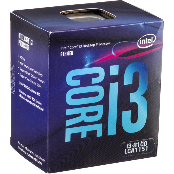 

Процессор Intel Core i3-8100 3.60GHz 6MB BOX (BX80684I38100)