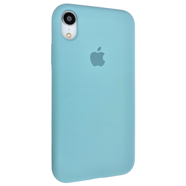 

Чехол-накладка Silicone Case Full Cover для Apple iPhone XR (Sea Blue)