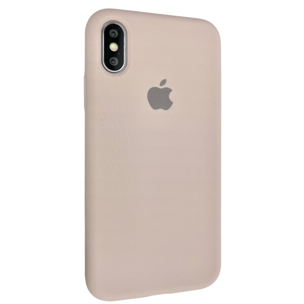

Чехол-накладка Silicone Case Full Cover для Apple iPhone X / XS (pink sand)