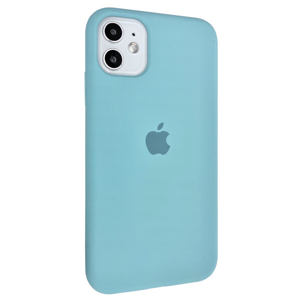 

Чехол-накладка Silicone Case Full Cover для Apple iPhone 11 (Sea Blue)