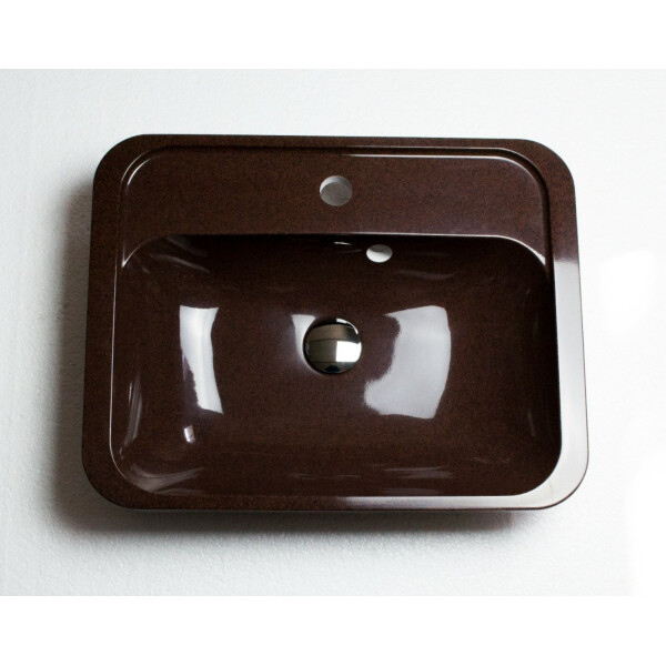 

Раковина врезная Adamant OPTION 550x430 brown-05