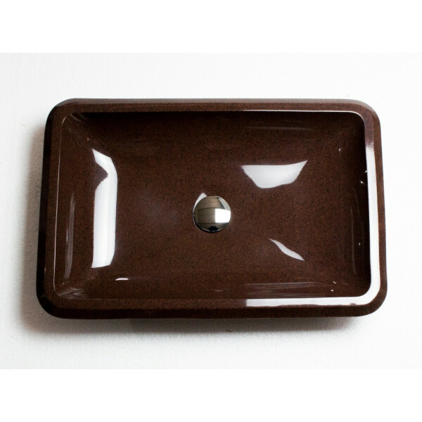 

Раковина врезная Adamant PLAIN 590x390 brown-05