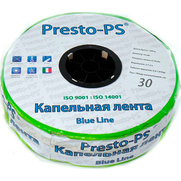 

Капельная лента Presto-PS щелевая Blue Line, длина 500 м (BL-30-500)