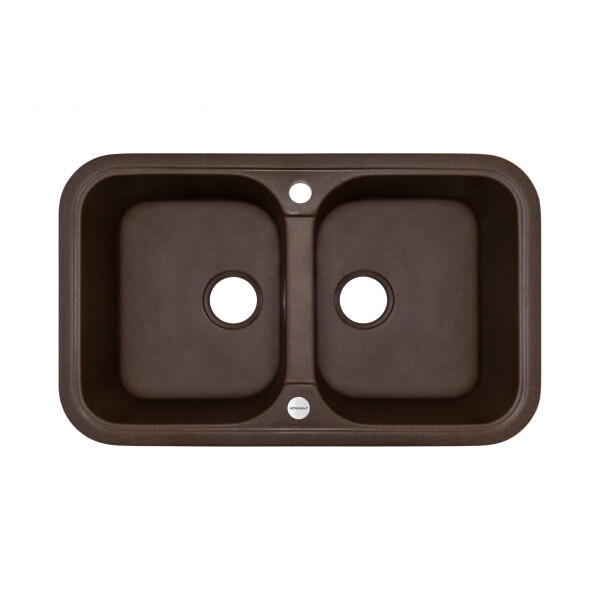 

Кухонная мойка Adamant TWINS коричневий-05