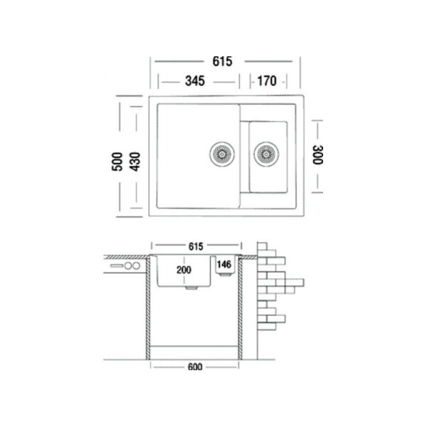 

Кухонная мойка Adamant DUPLEX чорний-антрацит-15