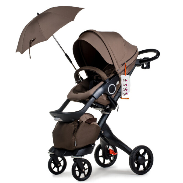

Универсальная коляска 2в1 DSLAND V8 Black-Brown коричневый