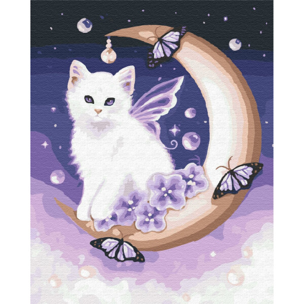 

Картина по номерам BRUSHME Лунный котик