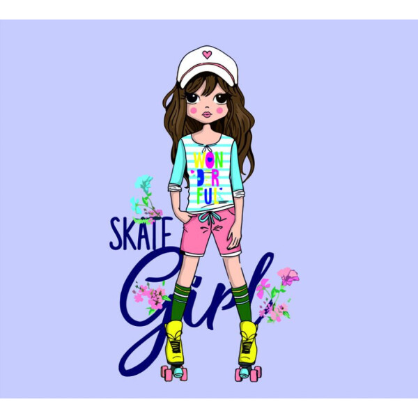 

Картина по номерам. Rosa "Skate Girl", 35х45см N00013263