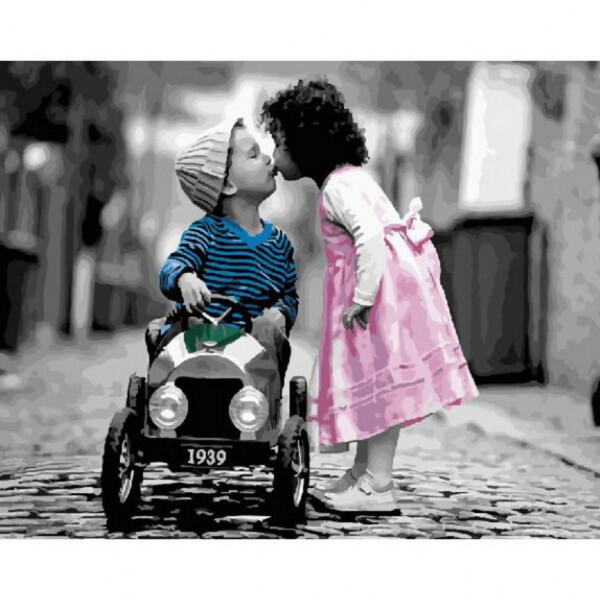 

Картина по номерам. Rainbow Art "Первый поцелуй" GX22639-RA