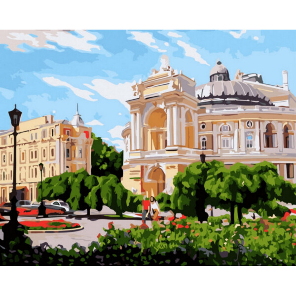 

Картина по номерам. Rainbow Art "Одесский оперный театр" GX8851-RA