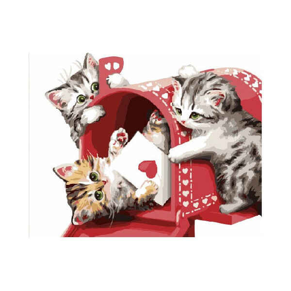 

Картина по номерам. Brushme "Котята почтальоны" GEX5207