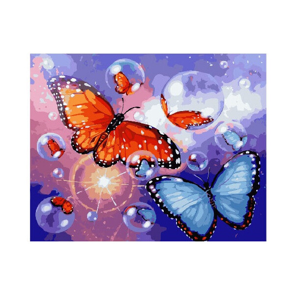 

Картина по номерам. Brushme "Мыльные бабочки" GX22072