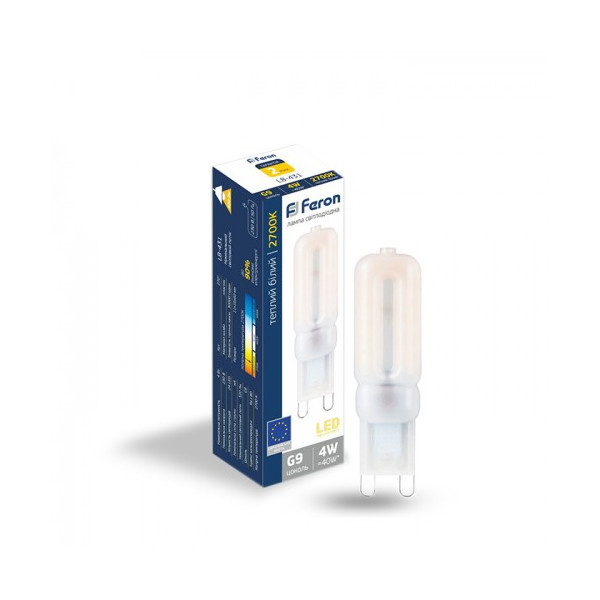 Лампа светодиодная Feron LB-431 230V 4W 24leds G9 2700K 320m (25755)