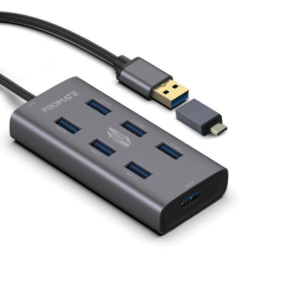 

USB-хаб Promate EZHub-7 Grey