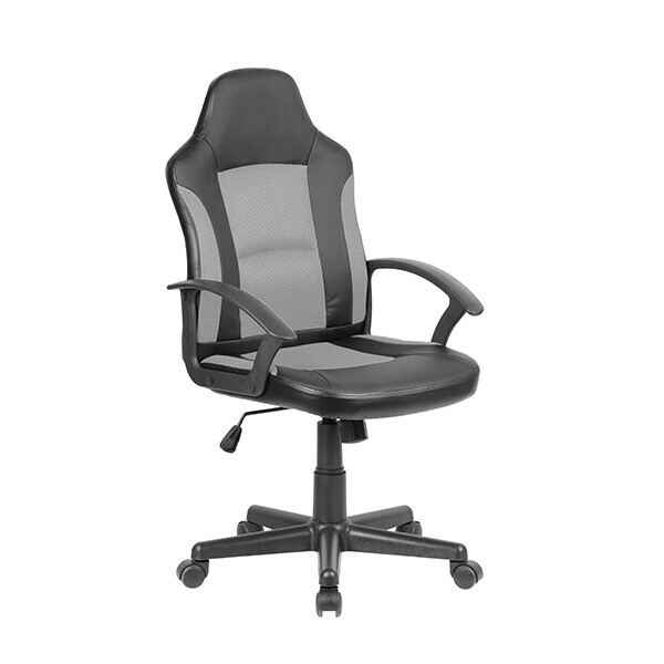 

Кресло Seaton Sprinter BL3325grey, чёрно-серое